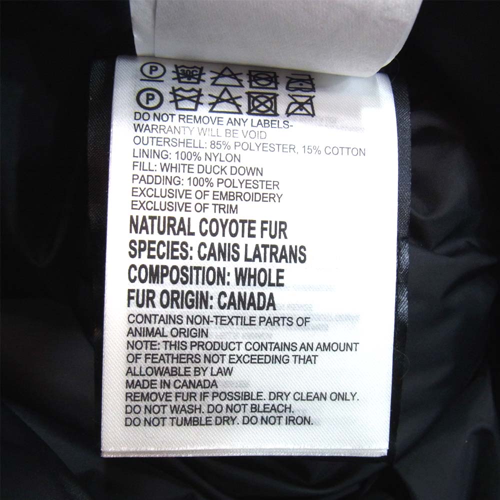 CANADA GOOSE カナダグース 3438JM 国内正規品 サザビーリーグタグ JASPER PARKA ジャスパー パーカー ブラック系 M【中古】