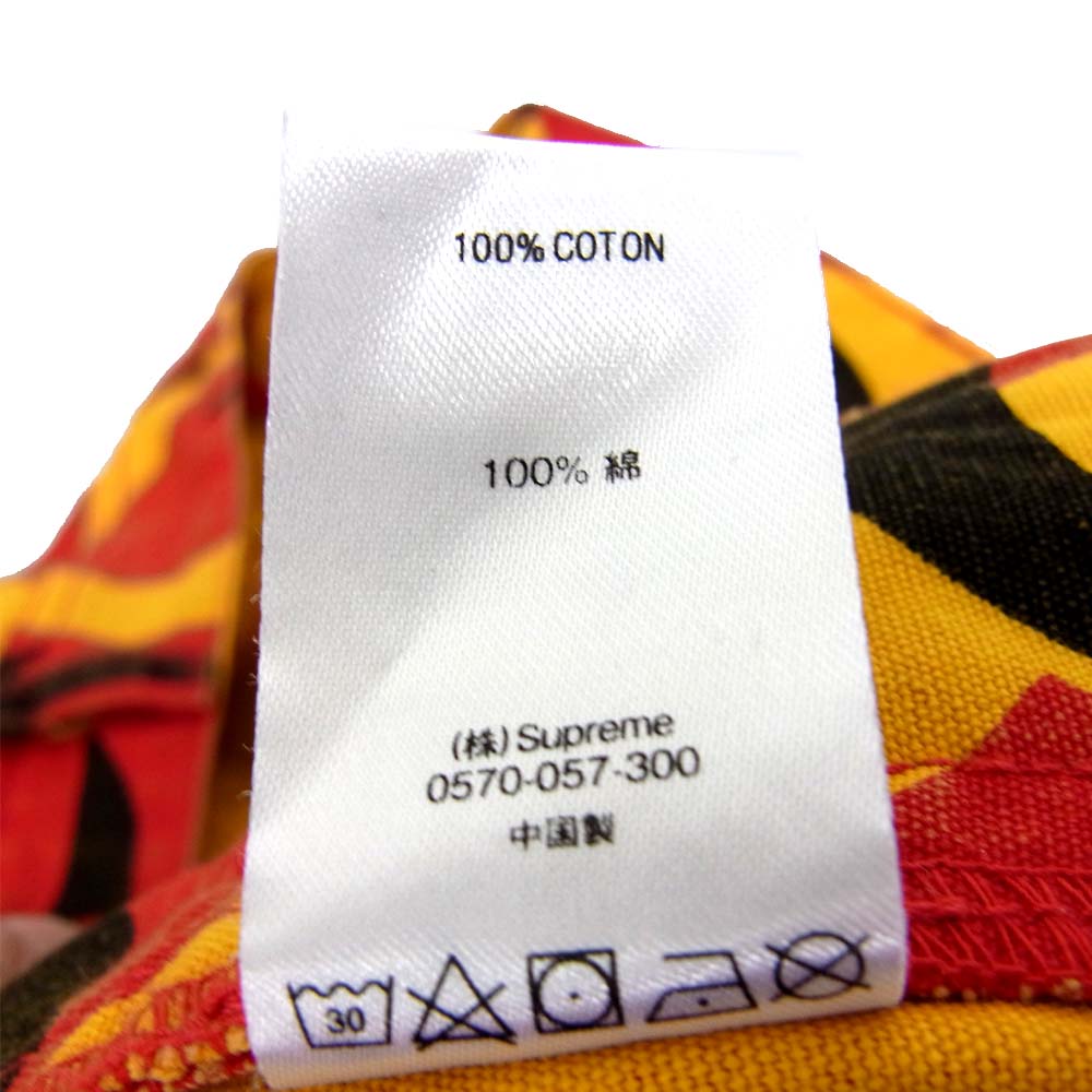 Supreme シュプリーム 19AW Cargo Pant RED TRIBAL CAMO トライバル カモ カーゴパンツ レッド系 イエロー系 32【中古】