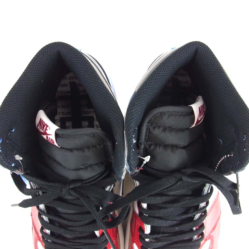 NIKE AIR JORDAN ナイキ ジョーダン CK5666-100 1 RETRO HIGH OG FEARLESS レトロ ハイ フィアレス ハイカット マルチカラー系 ライトブルー系 28cm【新古品】【未使用】【中古】