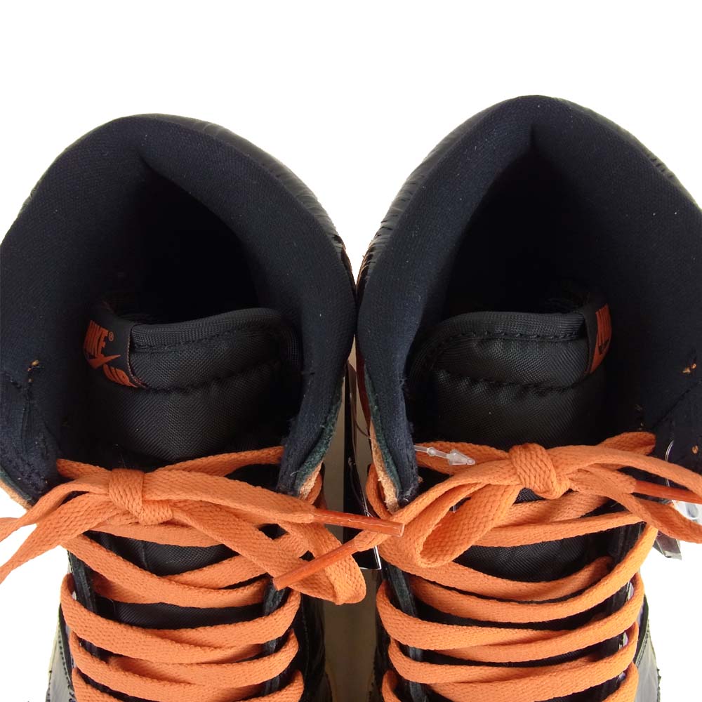 NIKE AIR JORDAN ナイキ ジョーダン 555088-028 1 RETRO HIGH OG SHATTERED BAC レトロ ハイ シャッタード ハイカット オレンジ系 ブラック系 28.5cm【新古品】【未使用】【中古】