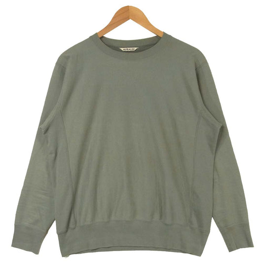 AURALEE オーラリー A7AP02SU SUPER HIGE GAUGE SWEAT BIG P/O プルオーバー スウェット コットン 日本製 グレー系 3【中古】
