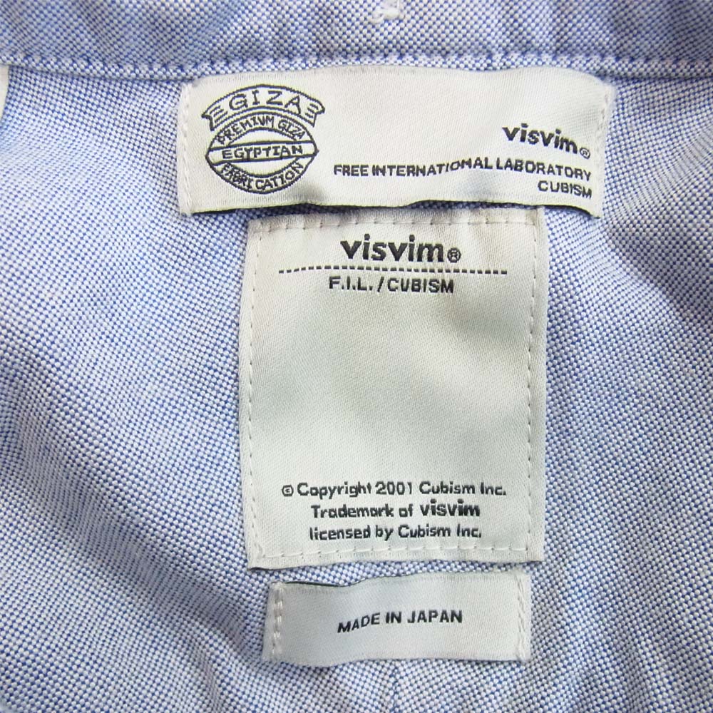 VISVIM ビズビム 0116205011003 ALBACORE NATIVE BLANKET L/S 長袖シャツ ブルー系 1【中古】