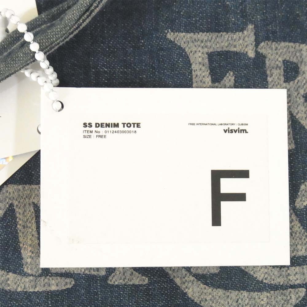 VISVIM ビズビム 0112403003018 SS DENIM TOTE デニム トートバッグ インディゴブルー系 FREE【中古】