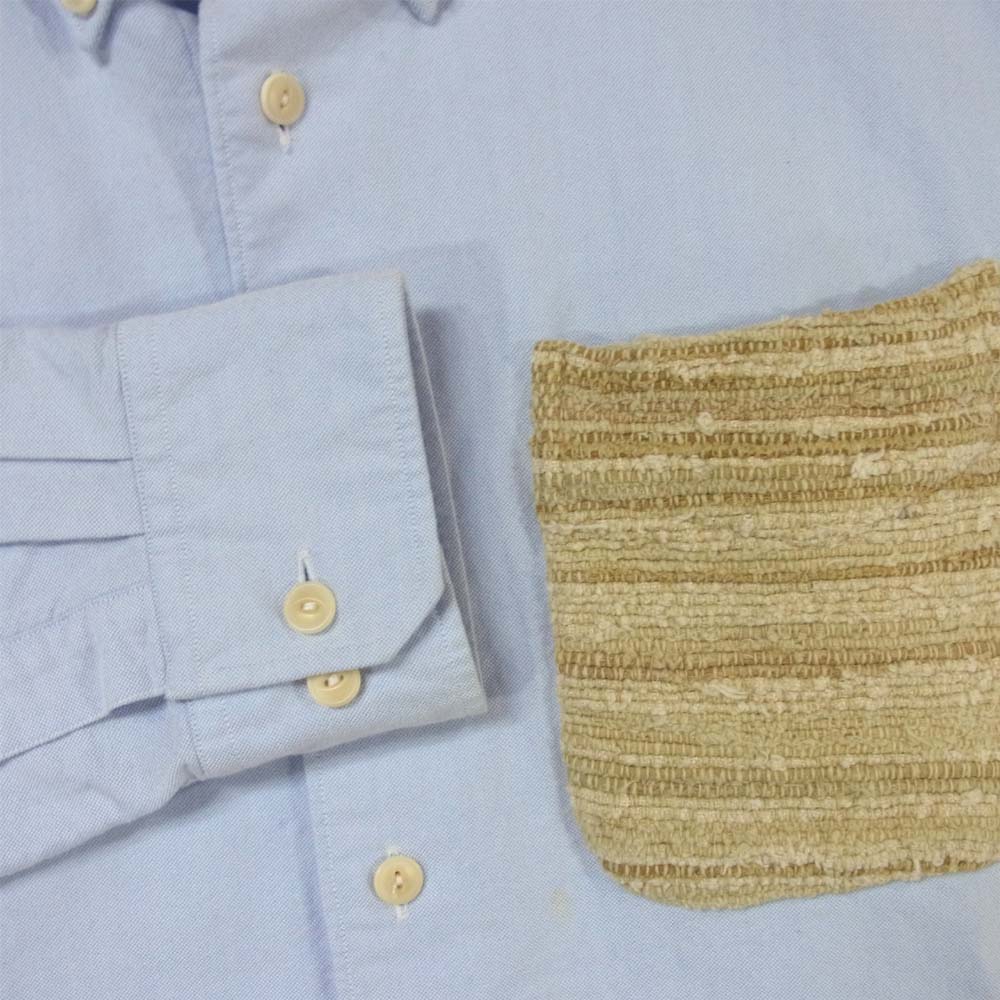 VISVIM ビズビム 16SS 0116105011005 POCKET B.D. SHIRT L/S オックスフォード 長袖シャツ コットン 日本製 ライトブルー系 1【中古】