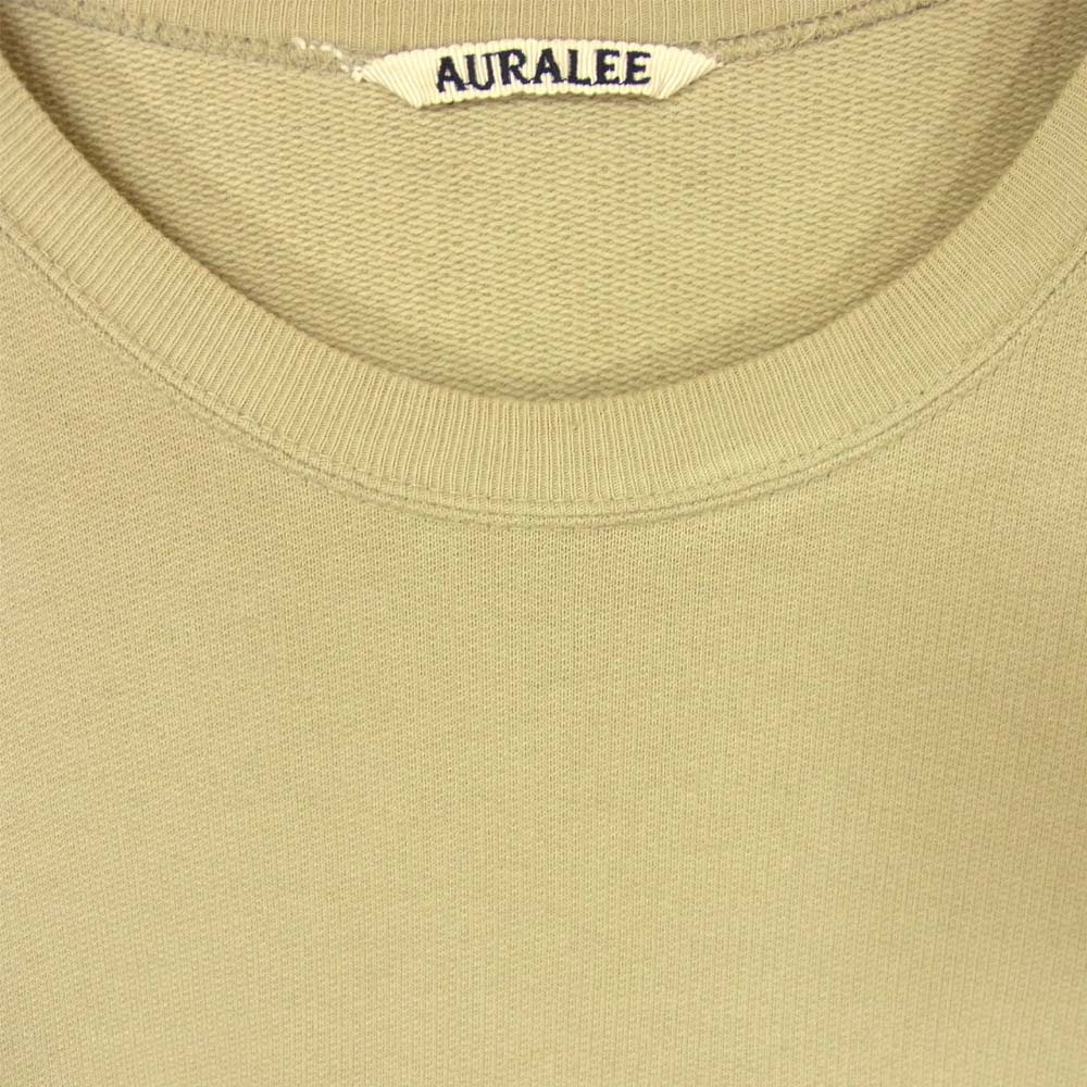 AURALEE オーラリー A9SP02GU SUPER SOFT SWEAT BIG P/O プルオーバー スウェット コットン 日本製 グレージュ系 3【中古】