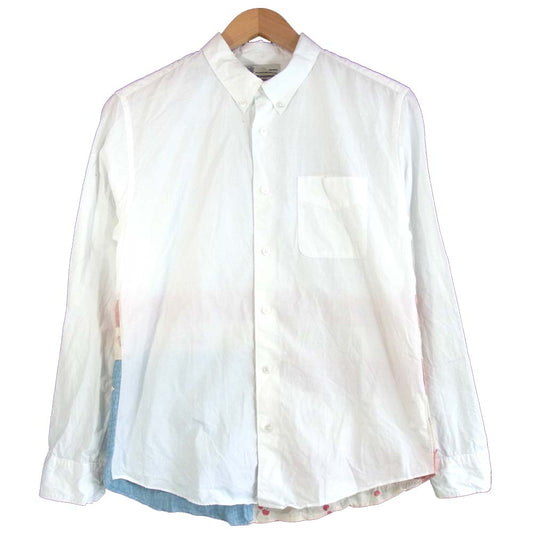VISVIM ビズビム 0114105011012 LUNGTA STARS BD SHIRT L/S 切替 星条旗 長袖シャツ ホワイト系 1【中古】