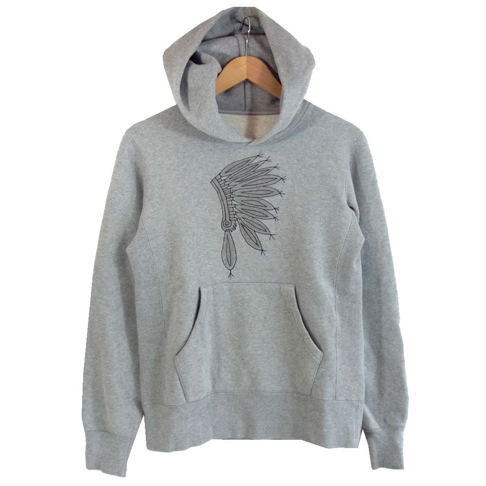 VISVIM ビズビム 15AW 0115205010038 SKETCH VINTAGE HOODIE P.O. プルオーバー パーカー グレー系 1【中古】