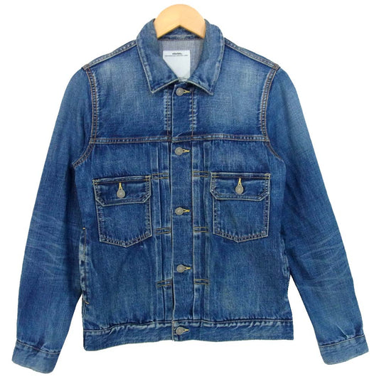 VISVIM ビズビム 14SS 0114305006002 SS 101 JKT DAMAGED デニムジャケット インディゴブルー系 1【中古】