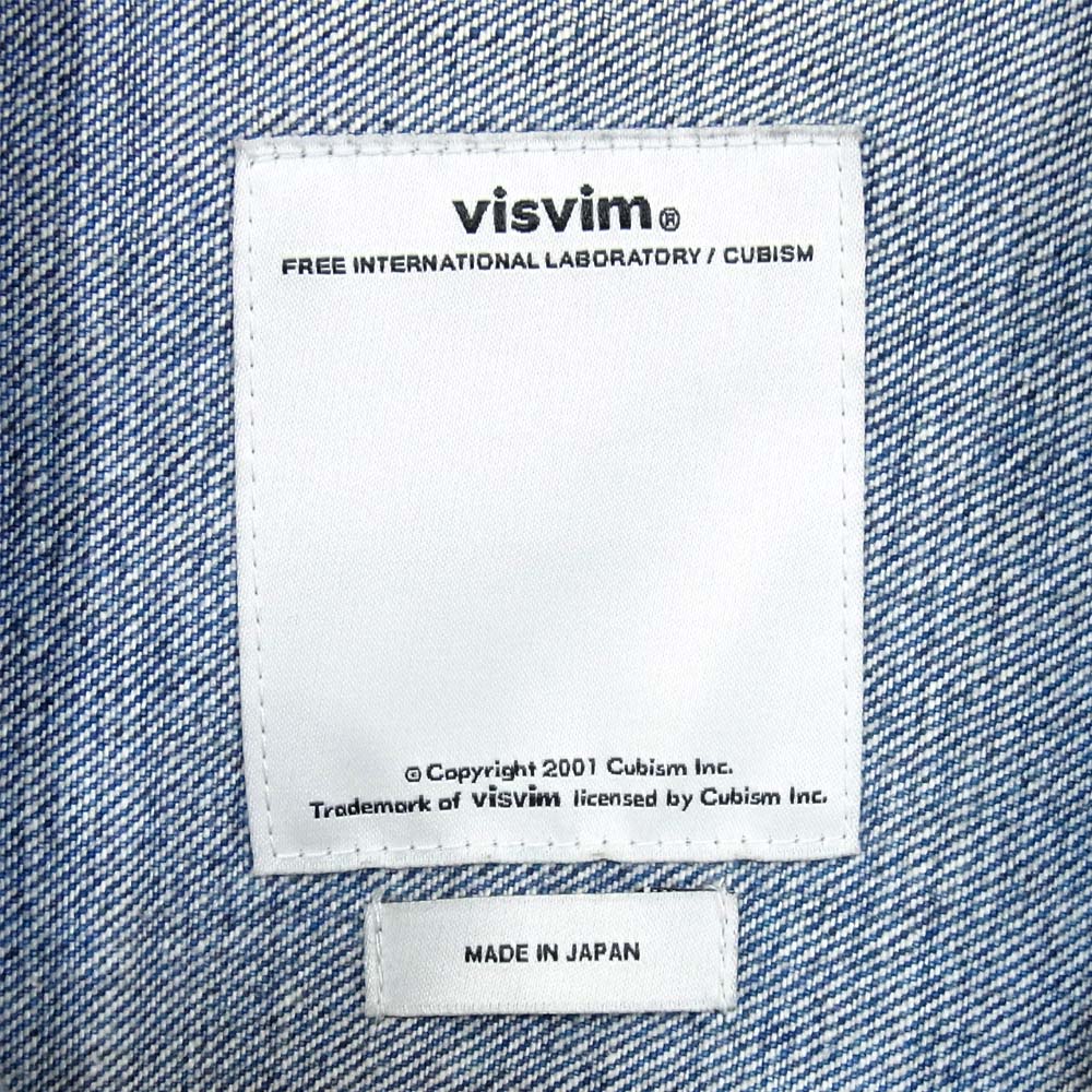 VISVIM ビズビム 14SS 0114305006002 SS 101 JKT DAMAGED デニムジャケット インディゴブルー系 1【中古】