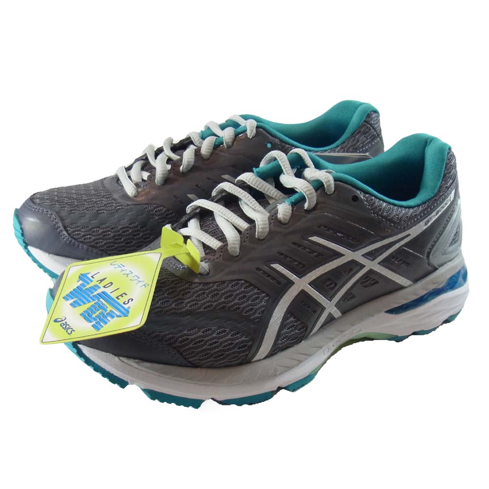 asics アシックス TJG524 LADY GT-2000 NEWYORK 2-wide  グレー系 22.5㎝【新古品】【未使用】【中古】