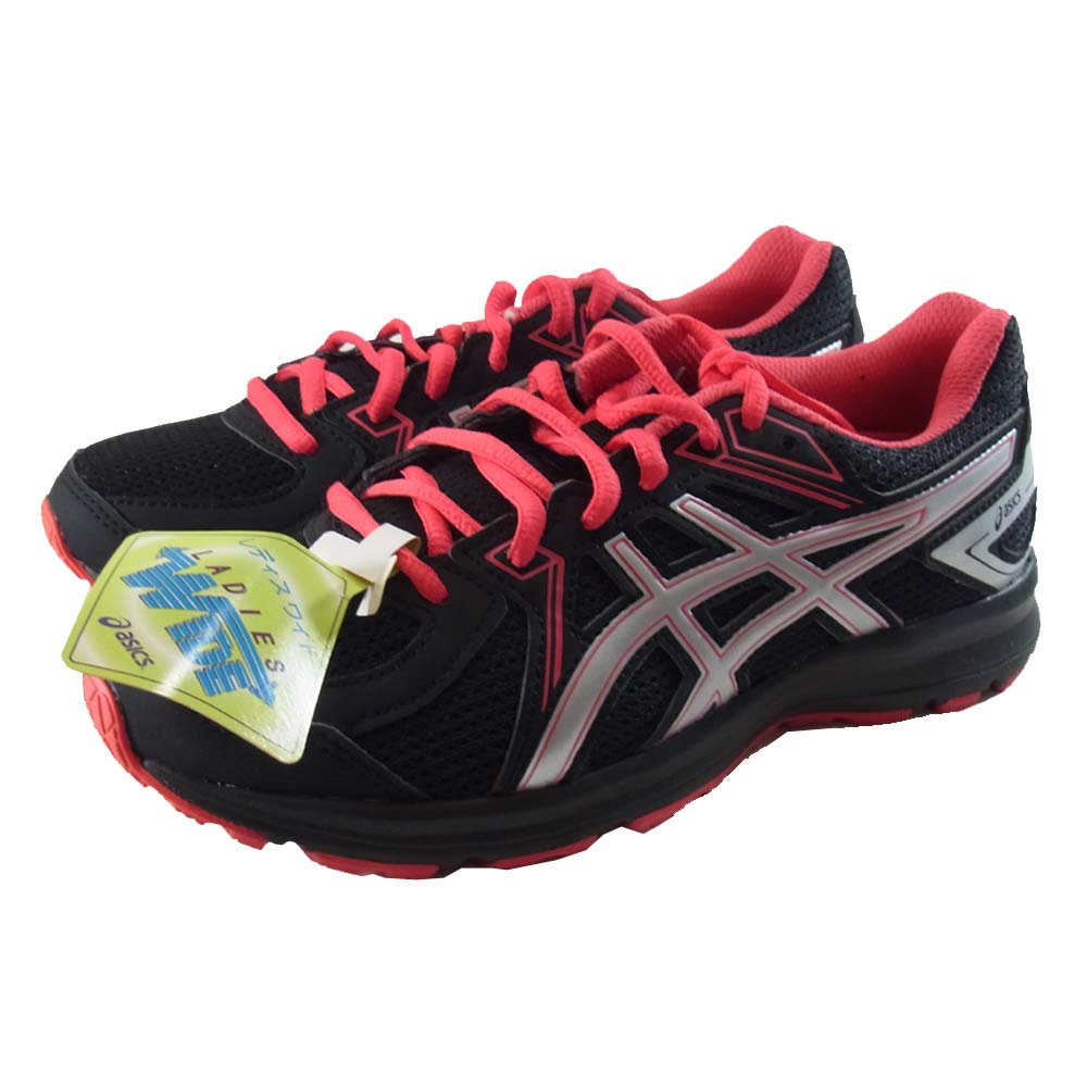 asics アシックス TJG135 LADY JOG 100 ブラック系 22.5㎝【新古品】【未使用】【中古】