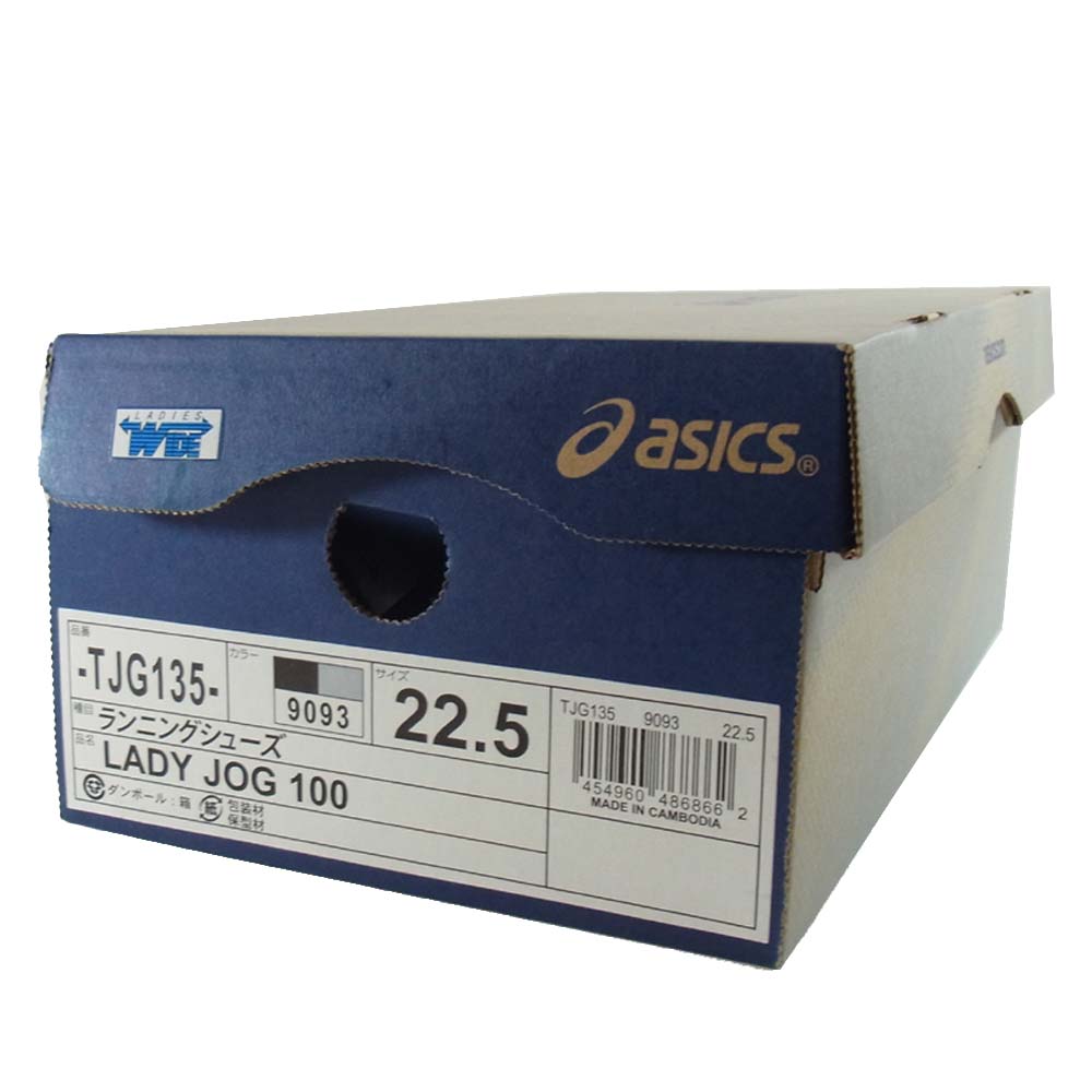 asics アシックス TJG135 LADY JOG 100 ブラック系 22.5㎝【新古品】【未使用】【中古】