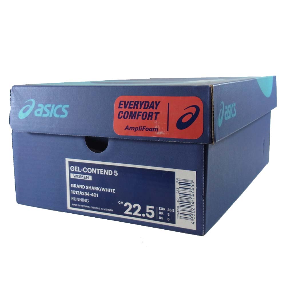 asics アシックス 1012A234-401 GEL-CONTEND 5 ネイビー系 22.5㎝【新古品】【未使用】【中古】