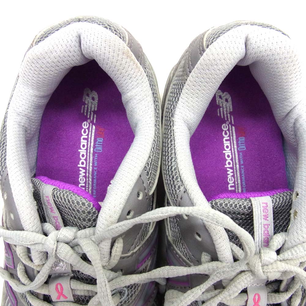 NEW BALANCE ニューバランス WW650GY ウォーキング シューズ グレー系 パープル系 22【新古品】【未使用】【中古】