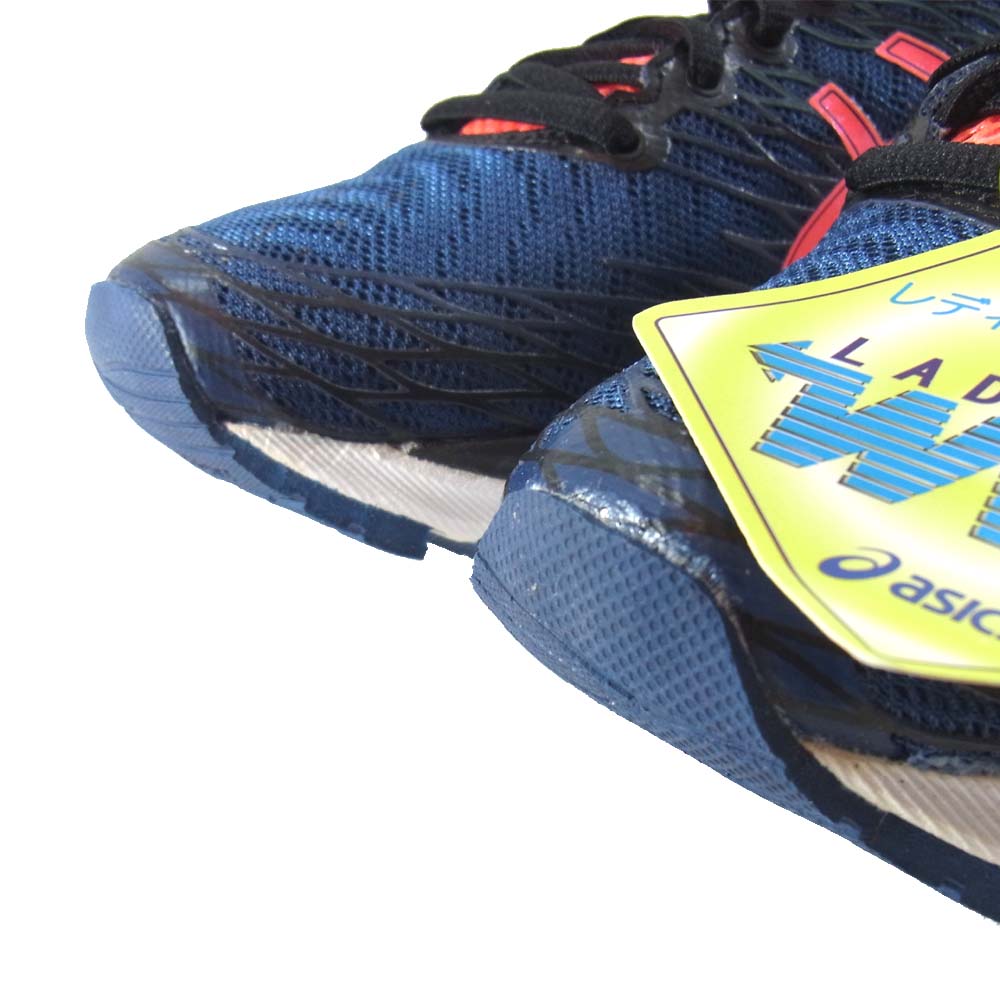 asics アシックス TJG512 LADY GEL-NIMBUS 18-wide ネイビー系 22.5㎝【新古品】【未使用】【中古】