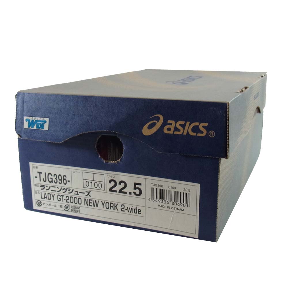asics アシックス TJG396 LADY GT-2000 NEWYORK 2-wide  シルバー系 22.5㎝【新古品】【未使用】【中古】