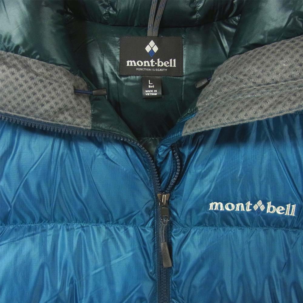 mont-bell モンベル 1101407 Alpine Down Parka アルパイン ダウン ジャケット パーカー  ブルー系 L【新古品】【未使用】【中古】