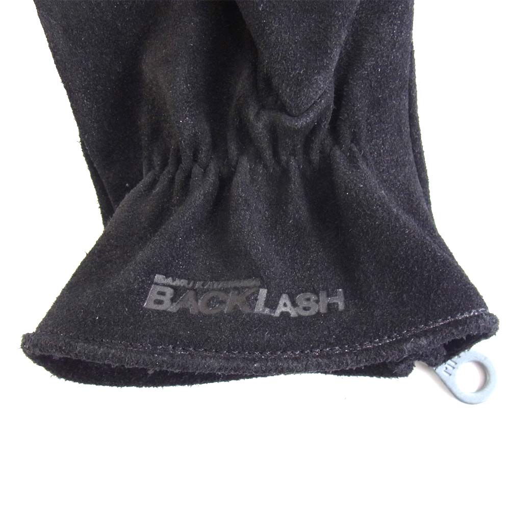 イサムカタヤマバックラッシュ スエード レザー グローブ 手袋 ブラック系 L【中古】