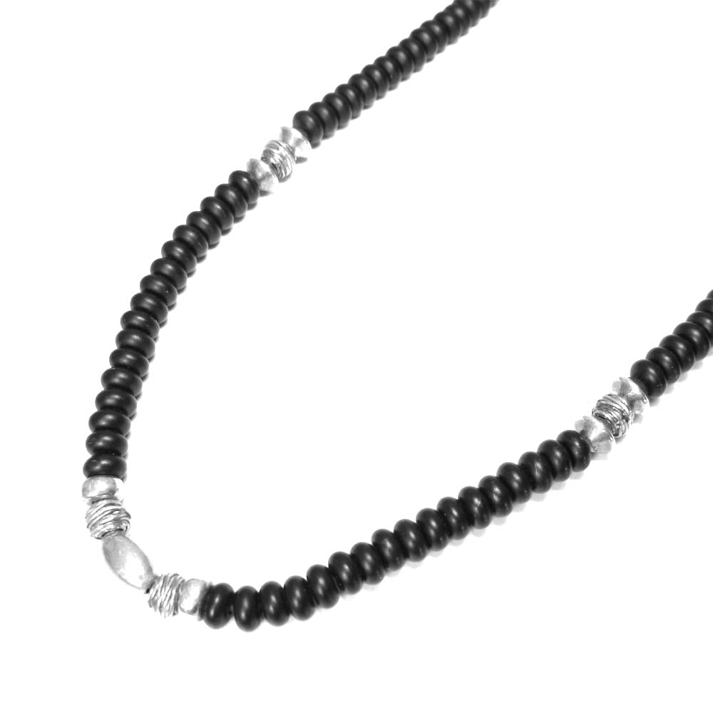 イサムカタヤマバックラッシュ 454-01 オニキス シルバー ネックレス ブラック系【中古】