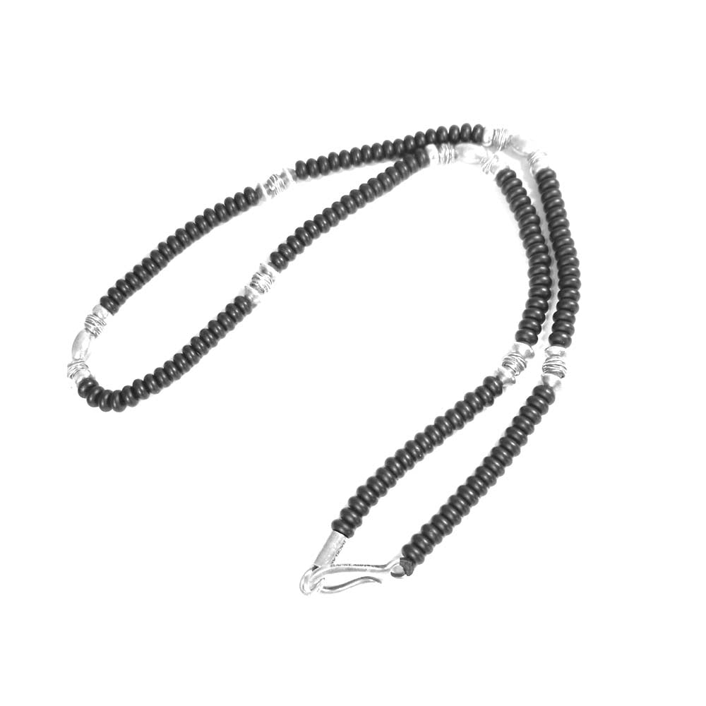 イサムカタヤマバックラッシュ 454-01 オニキス シルバー ネックレス ブラック系【中古】