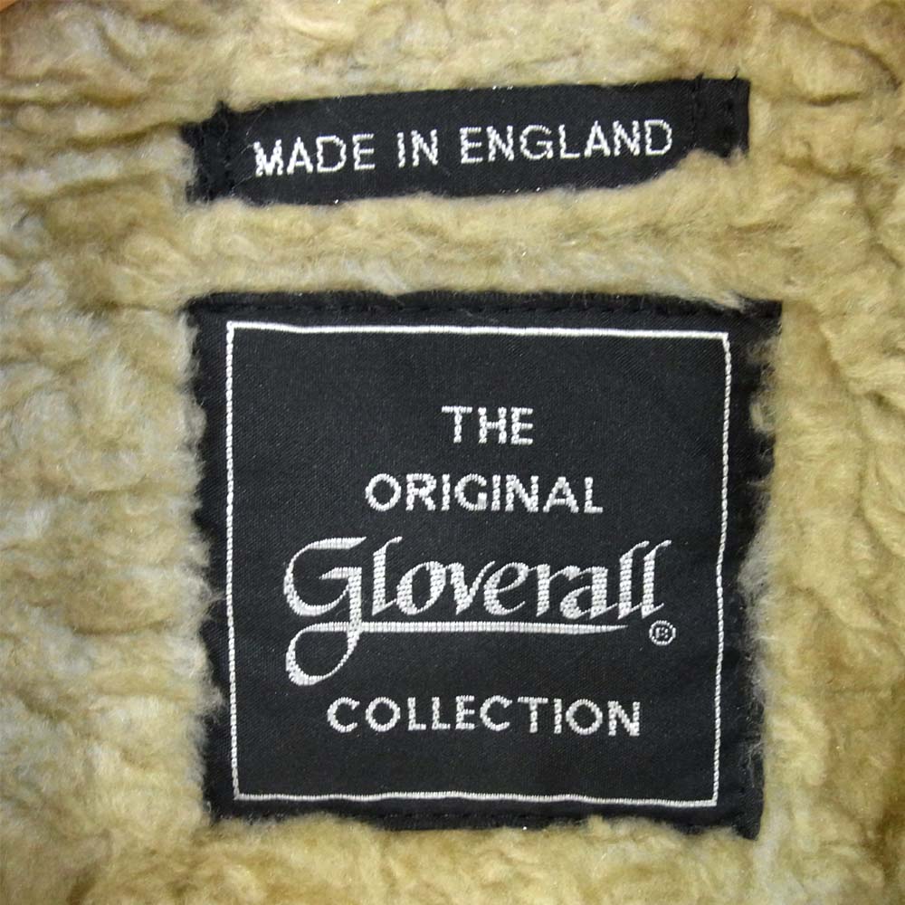 Gloverall グローバーオール イングランド製 フェイクスエード 裏ボア ダッフルコート ブラック系 M【中古】