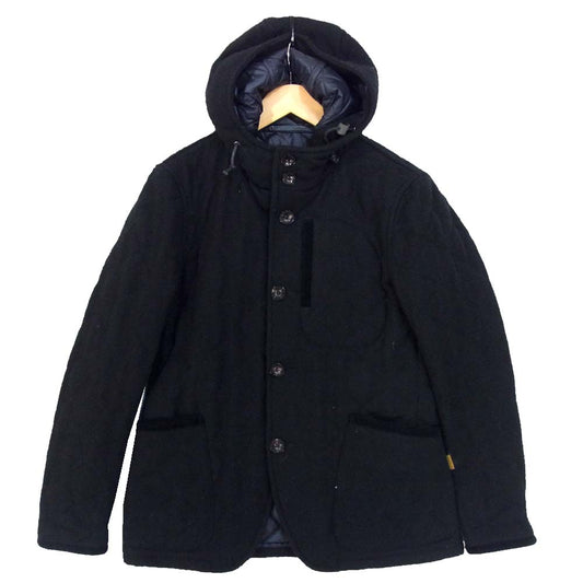 TOMORROWLAND トゥモローランド SHETLAND WOOL シェットランドウール Thermore キルティング ジャケット ブラック系 M【中古】