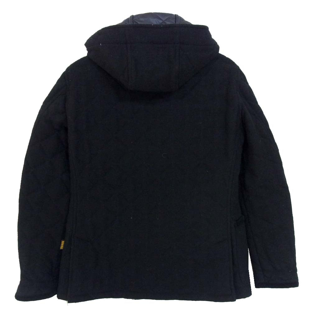 TOMORROWLAND トゥモローランド SHETLAND WOOL シェットランドウール Thermore キルティング ジャケット ブラック系 M【中古】