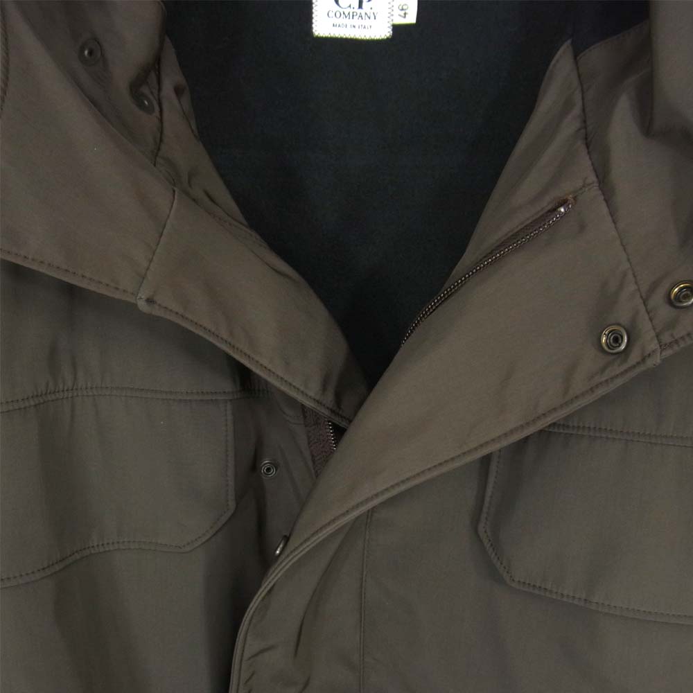 C.P.Company シーピーカンパニー 010B000067 イタリア製 裏フリース フード フィールド ジャケット ブラウン系 48【中古】