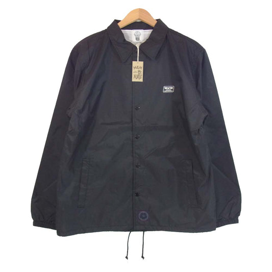 エムアンドエムカスタムパフォーマンス PRINT WINDBREAKER プリント ウィンドブレーカー コーチジャケット ブラック系 L【新古品】【未使用】【中古】