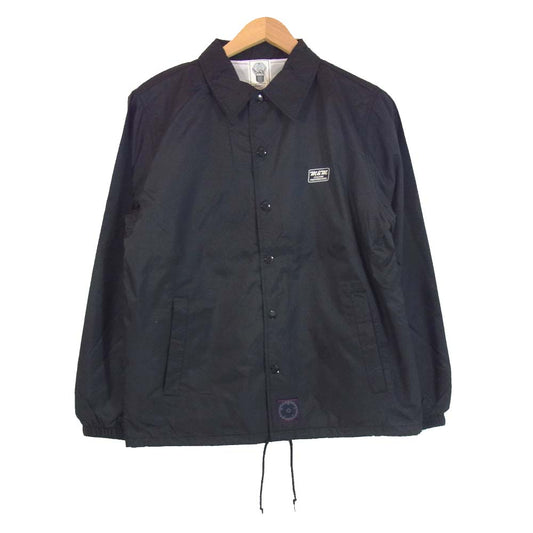 エムアンドエムカスタムパフォーマンス PRINT WINDBREAKER プリント ウィンドブレーカー コーチジャケット ブラック系 S【新古品】【未使用】【中古】