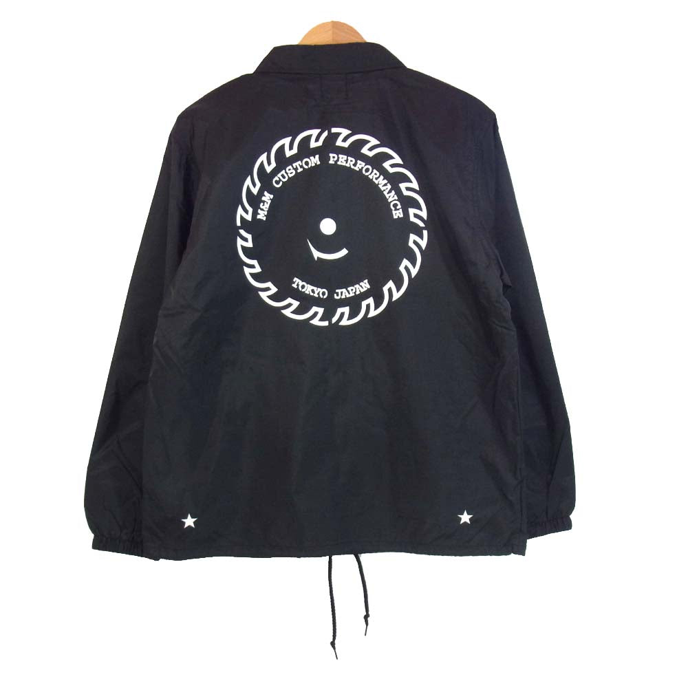 エムアンドエムカスタムパフォーマンス PRINT WINDBREAKER プリント ウィンドブレーカー コーチジャケット ブラック系 M【新古品】【未使用】【中古】