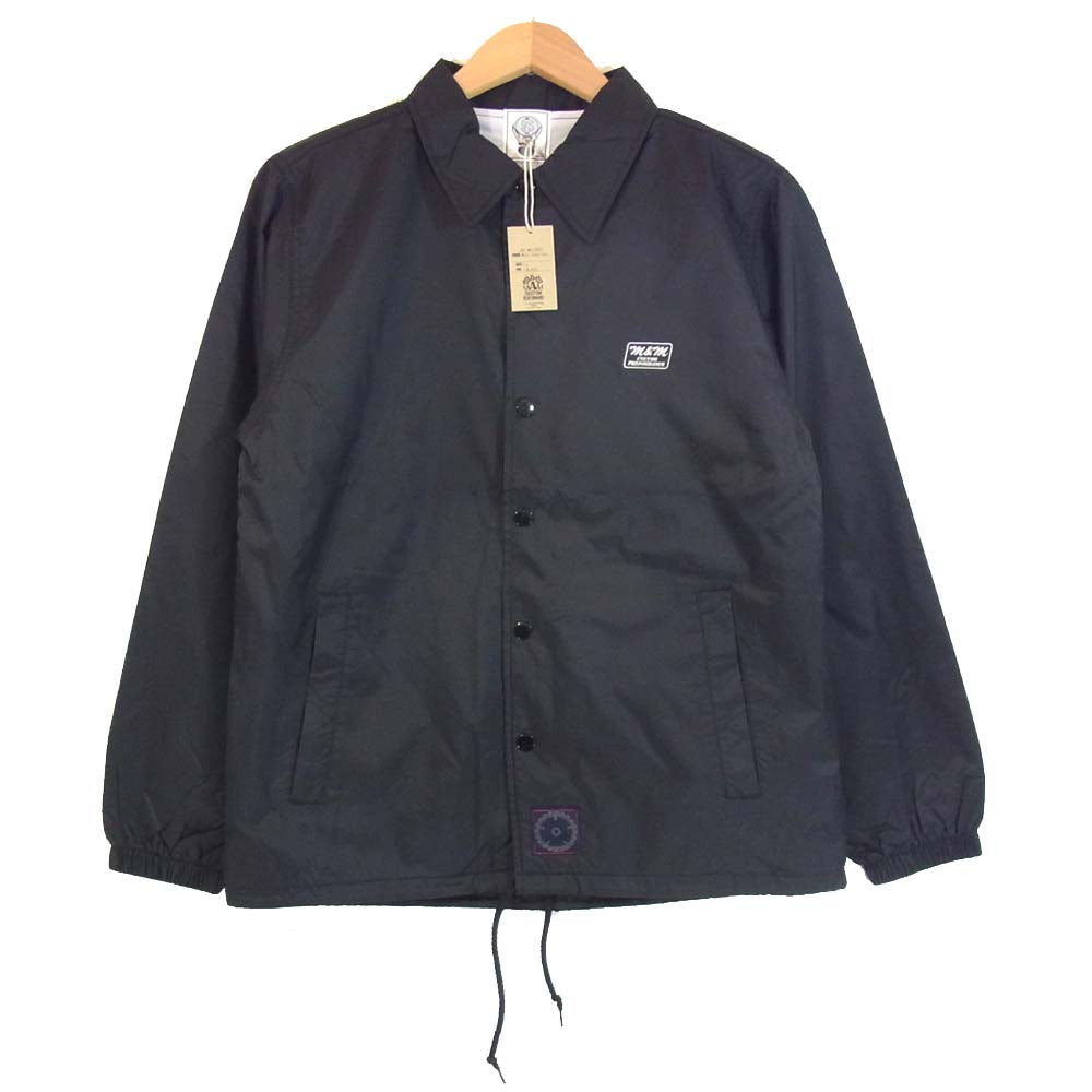 エムアンドエムカスタムパフォーマンス PRINT WINDBREAKER プリント ウィンドブレーカー コーチジャケット ブラック系 S【新古品】【未使用】【中古】