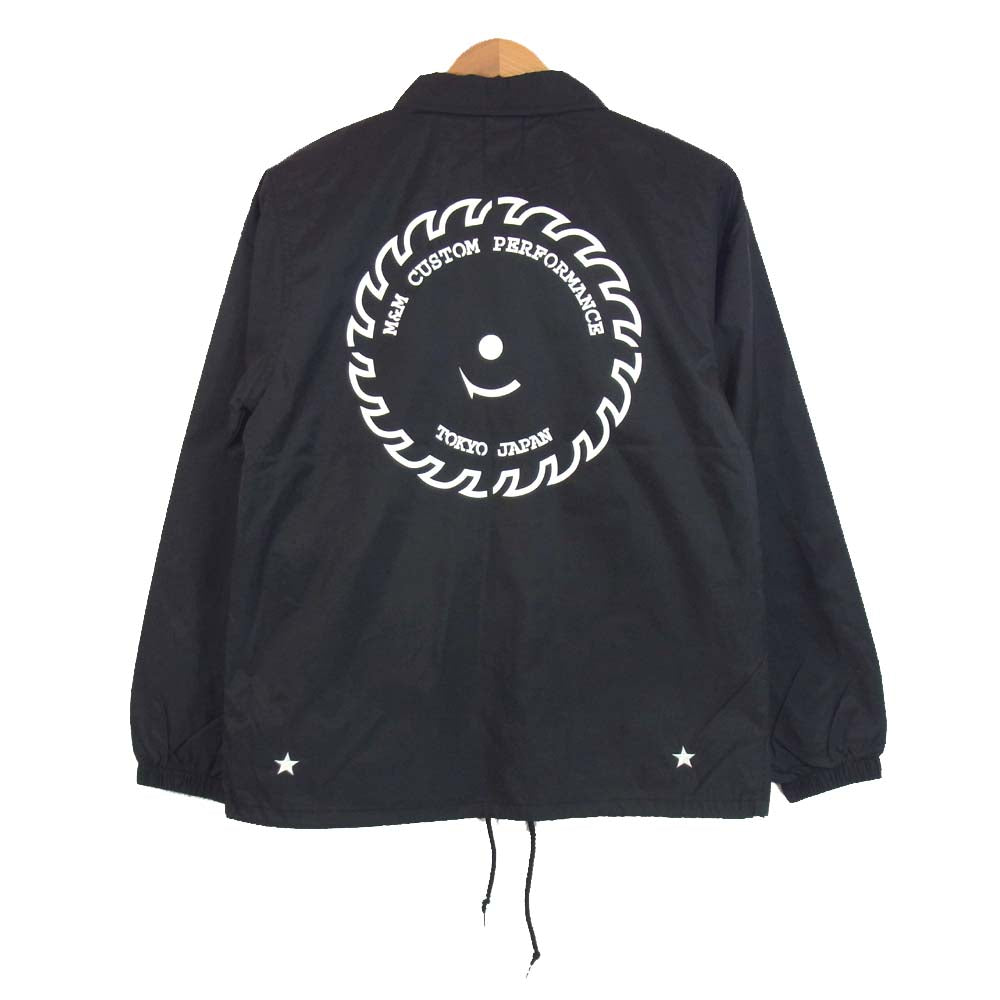 エムアンドエムカスタムパフォーマンス PRINT WINDBREAKER プリント ウィンドブレーカー コーチジャケット ブラック系 S【新古品】【未使用】【中古】