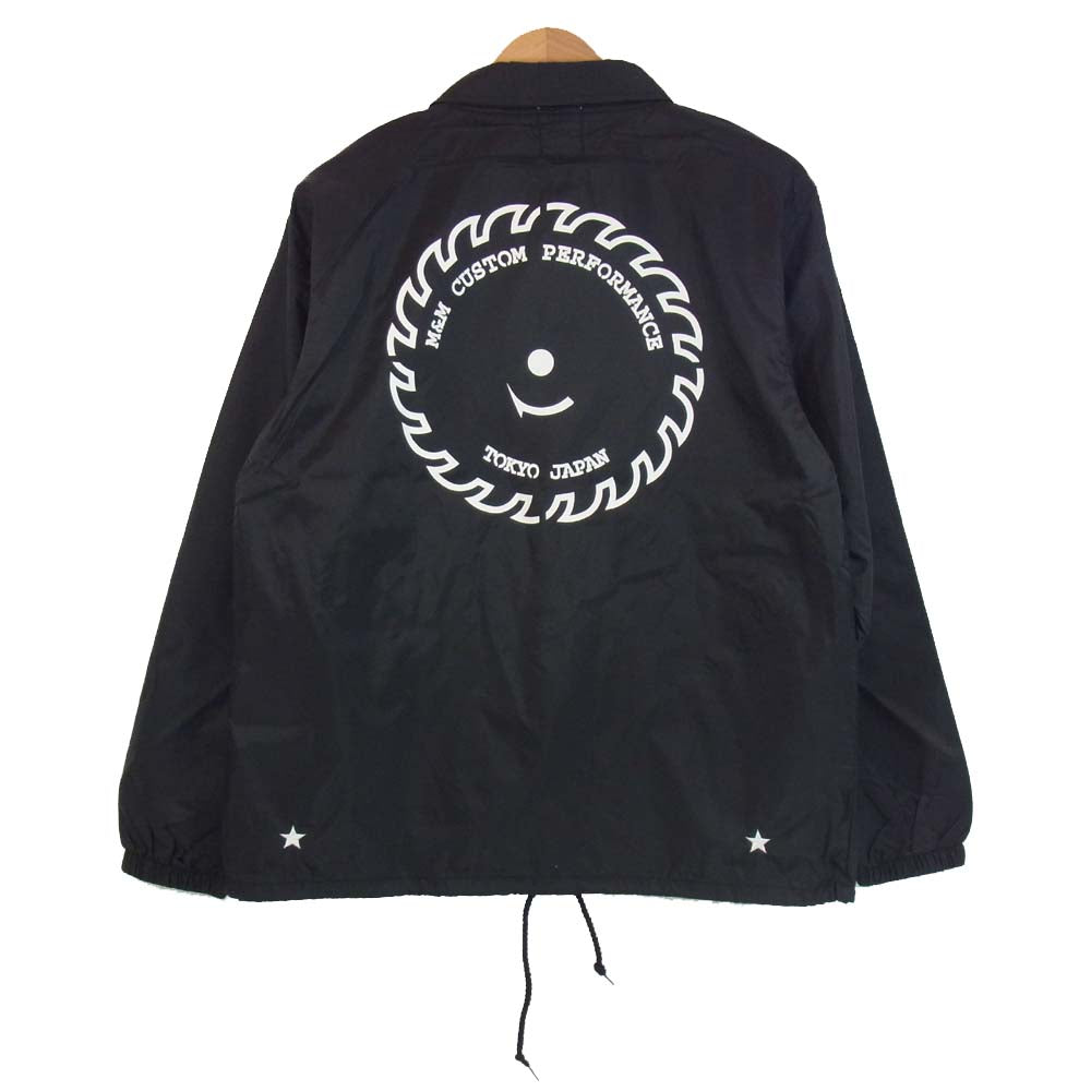エムアンドエムカスタムパフォーマンス PRINT WINDBREAKER プリント ウィンドブレーカー コーチジャケット ブラック系 M【新古品】【未使用】【中古】