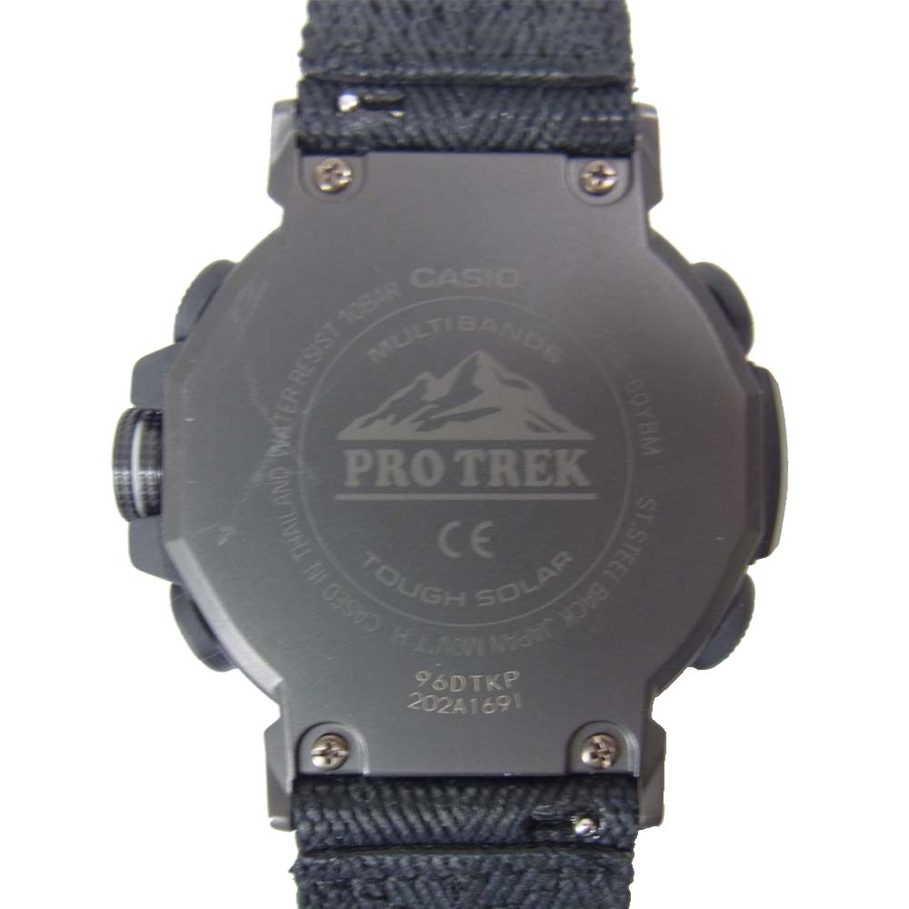 CASIO ＰＲＯTREK カシオ プロトレック PRW-60YBM クライマーライン ソーラー 電波時計 リストウォッチ ブラック系【中古】