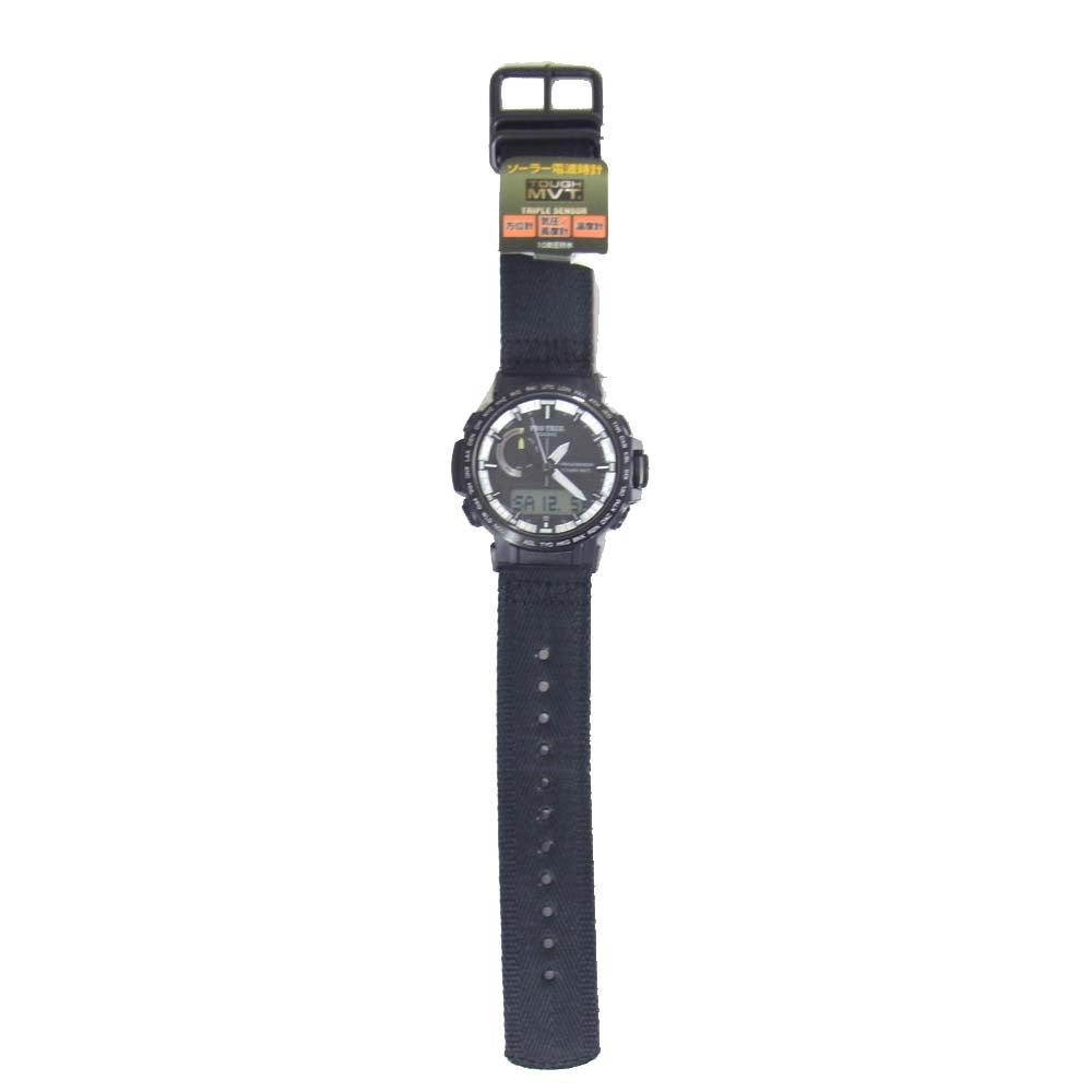 CASIO ＰＲＯTREK カシオ プロトレック PRW-60YBM クライマーライン ソーラー 電波時計 リストウォッチ ブラック系【中古】