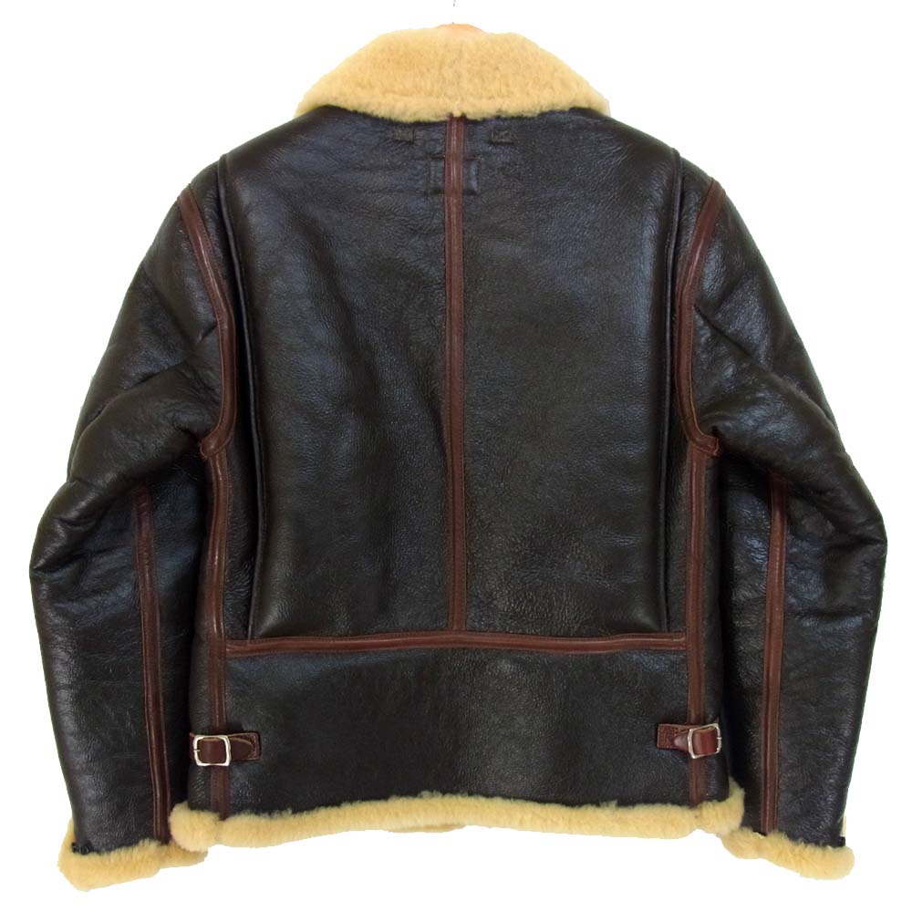 TOY'S McCOY トイズマッコイ 極美品 42-5112-P B-6 ムートン ボマー ジャケット ブラック系 36【美品】【中古】