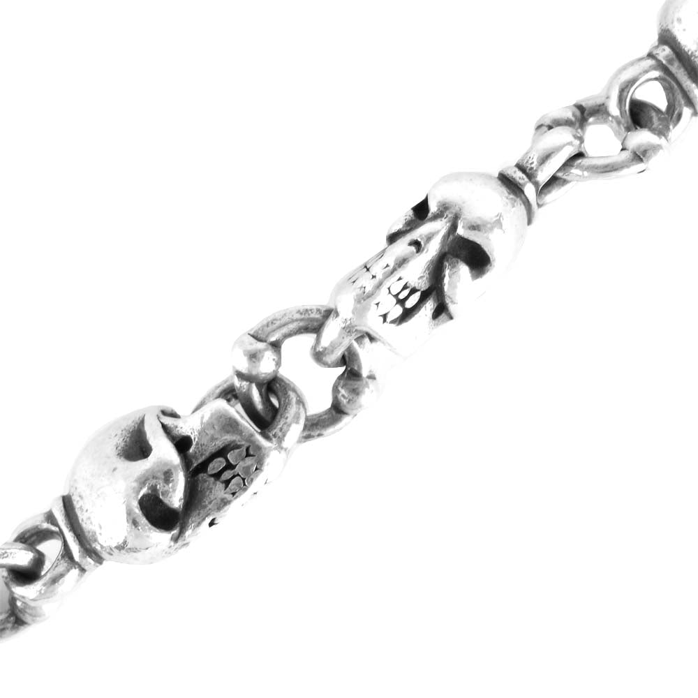SKKIN スキン スカル Skull ウォレットチェーン シルバー系【中古