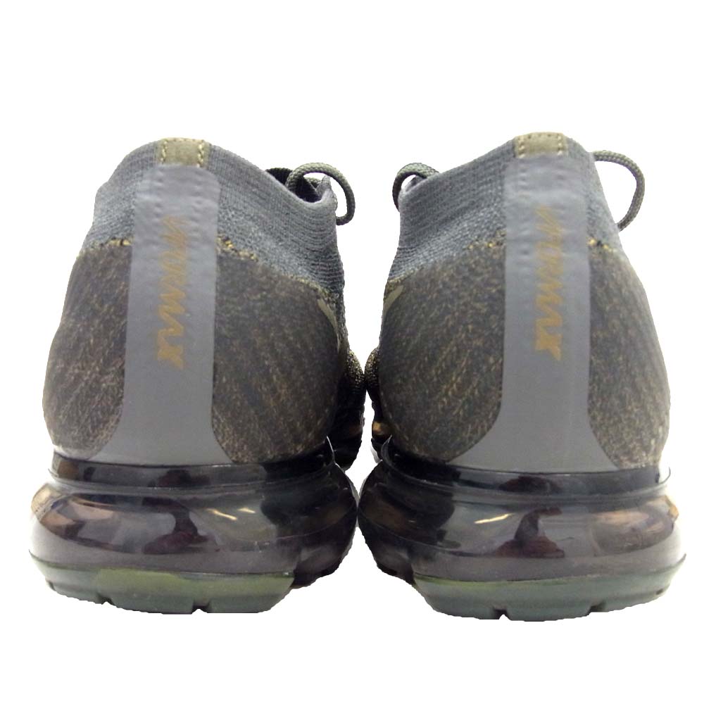 NIKE ナイキ 899473-004 AIR VAPORMAX FLYKNIT ヴェイパーマックス フライニット グレー系 イエロー系 27.5cm【中古】