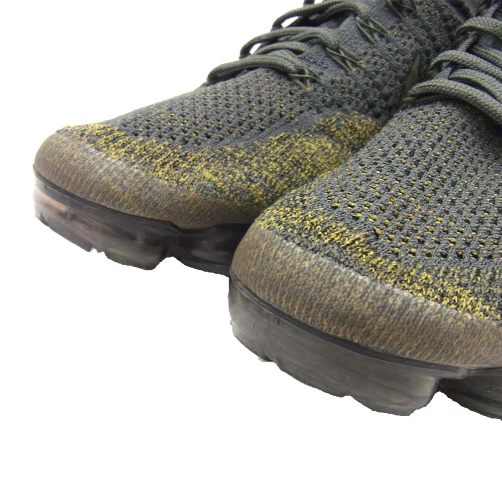 NIKE ナイキ 899473-004 AIR VAPORMAX FLYKNIT ヴェイパーマックス フライニット グレー系 イエロー系 27.5cm【中古】
