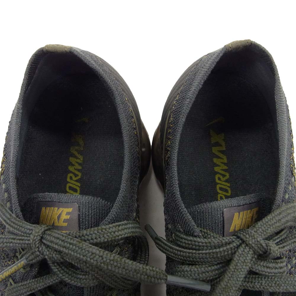 NIKE ナイキ 899473-004 AIR VAPORMAX FLYKNIT ヴェイパーマックス フライニット グレー系 イエロー系 27.5cm【中古】
