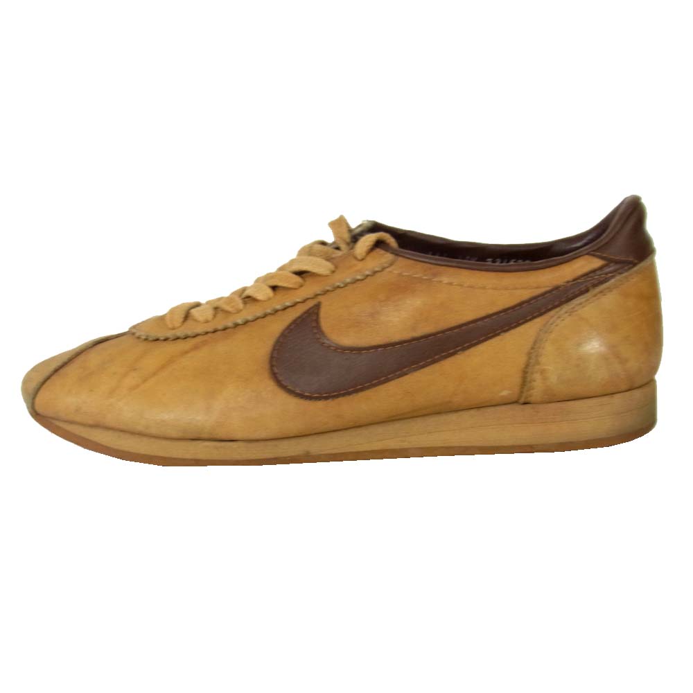 NIKE ナイキ 観賞用 USA製 70s～80s LE VILLAGE ルヴィラージュ レザー コルテッツ ブラウン系 約27cm【中古】