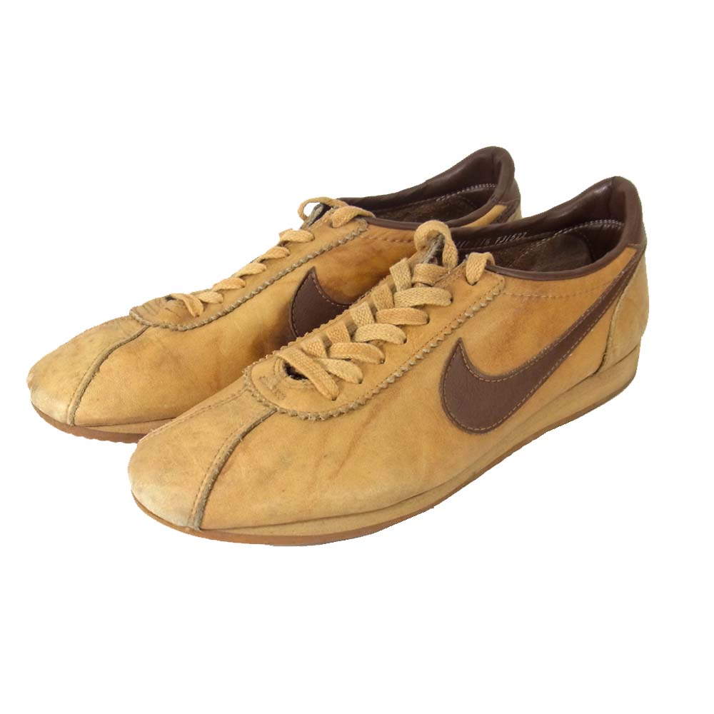 NIKE ナイキ 観賞用 USA製 70s～80s LE VILLAGE ルヴィラージュ レザー コルテッツ ブラウン系 約27cm【中古】