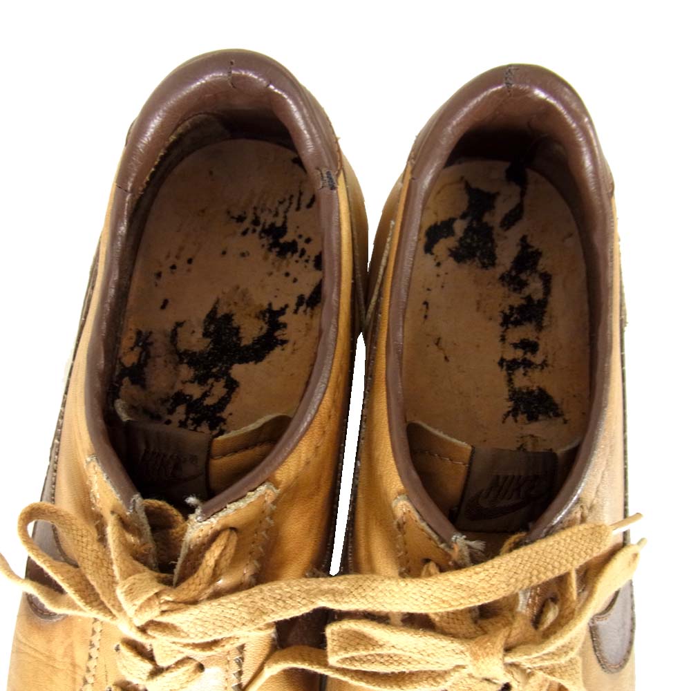 NIKE ナイキ 観賞用 USA製 70s～80s LE VILLAGE ルヴィラージュ レザー コルテッツ ブラウン系 約27cm【中古】