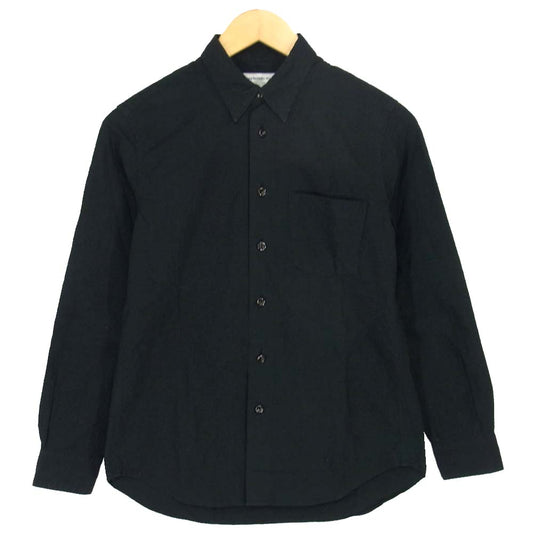 EEL イール E-13465 Touki button no Shirts 陶器釦のシャツ 長袖 シャツ ブラック系 XS【中古】