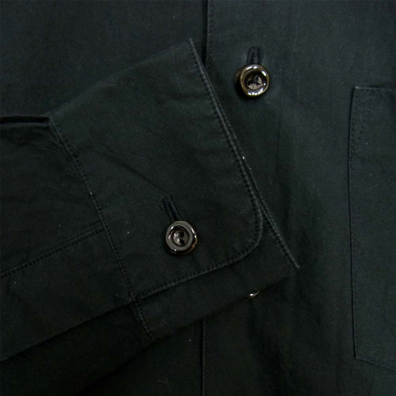 EEL イール E-13465 Touki button no Shirts 陶器釦のシャツ 長袖 シャツ ブラック系 XS【中古】