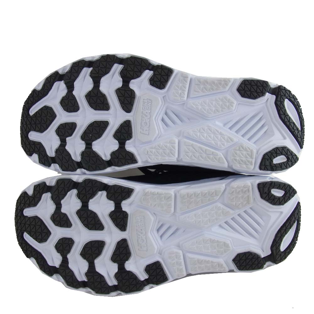 HOKA ONE ONE ホカ オネオネ 1110534 CLIFTON 7 WIDE クリフトン ワイド ブラック系 ホワイト系 27.5cm【極上美品】【中古】
