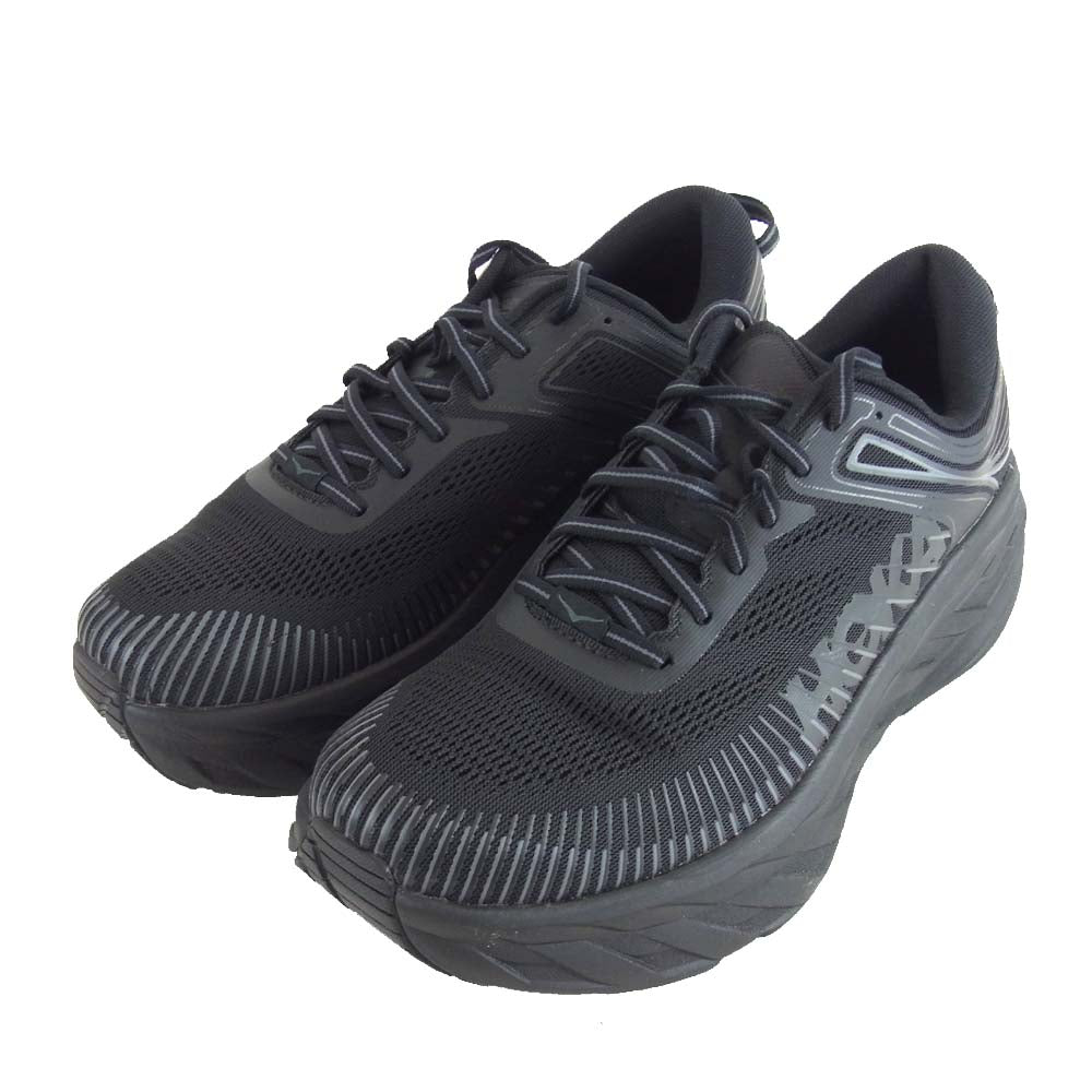 HOKA ONE ONE ホカ オネオネ 1110530 BONDI 7 WIDE ボンダイ ワイド ブラック系 27.5cm【極上美品】【中古】
