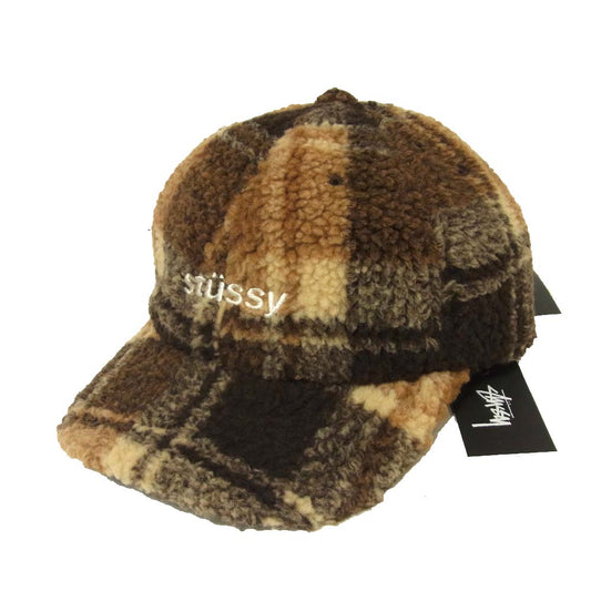 STUSSY ステューシー 20F131954 SHERPA FLEECE LOW PRO CAP シェルパ フリース キャップ ブラウン系【新古品】【未使用】【中古】