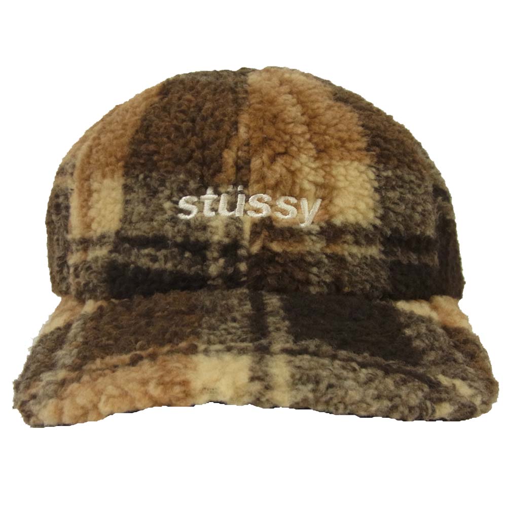 STUSSY ステューシー 20F131954 SHERPA FLEECE LOW PRO CAP シェルパ フリース キャップ ブラウン系【新古品】【未使用】【中古】